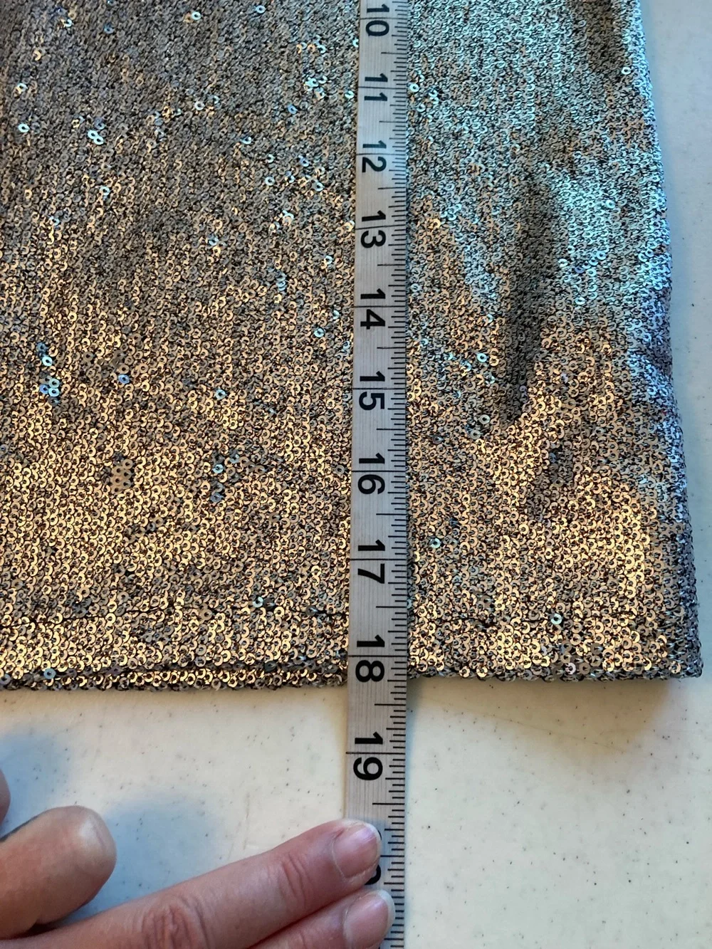 Zara Silver Sequin Mock Neck Crop Top - Picture 5 of 5